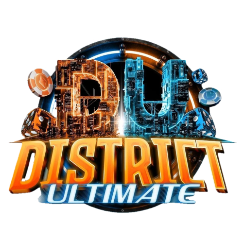 DistrictUltimate Casino mobile app banner for Android and iOS access